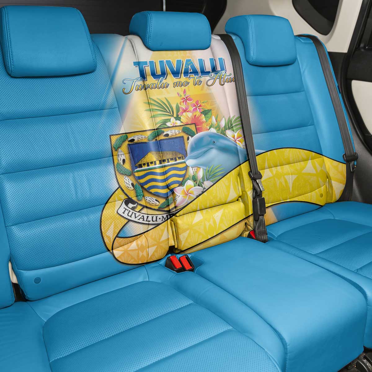 Tuvalu Independence Day Back Car Seat Cover Tuvalu Mo Te Atua LT05 - Polynesian Pride
