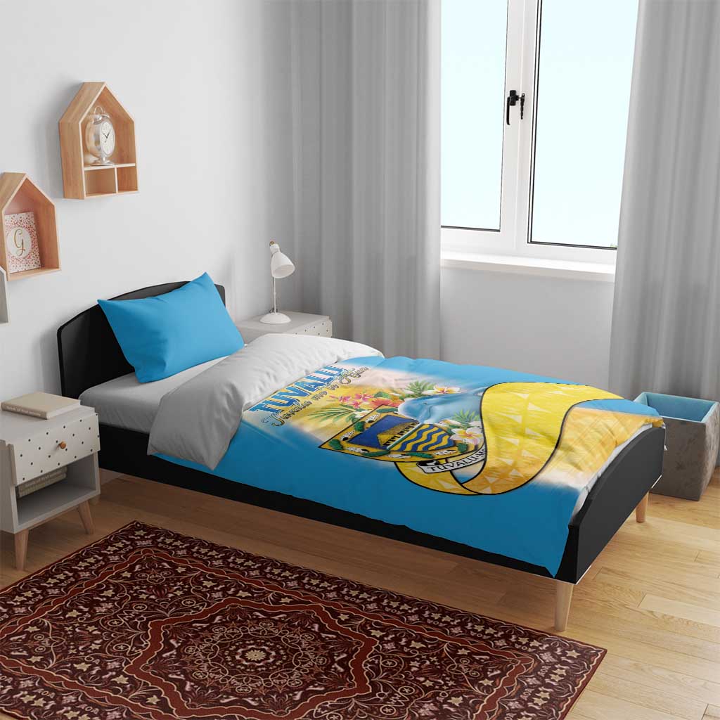 Tuvalu Independence Day Bedding Set Tuvalu Mo Te Atua - Polynesian Pride