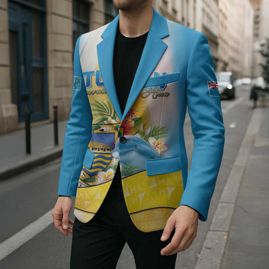Personalised Tuvalu Independence Day Blazer Tuvalu Mo Te Atua - Polynesian Pride