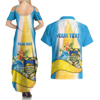 Personalised Tuvalu Independence Day Couples Matching Summer Maxi Dress and Hawaiian Shirt Tuvalu Mo Te Atua - Polynesian Pride