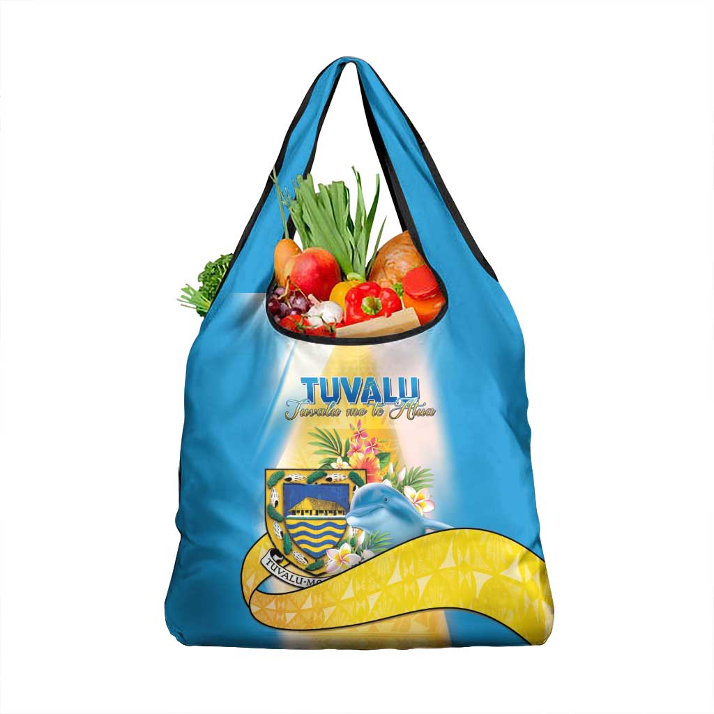Tuvalu Independence Day Grocery Bag Tuvalu Mo Te Atua LT05 1-pack One Size Yellow - Polynesian Pride
