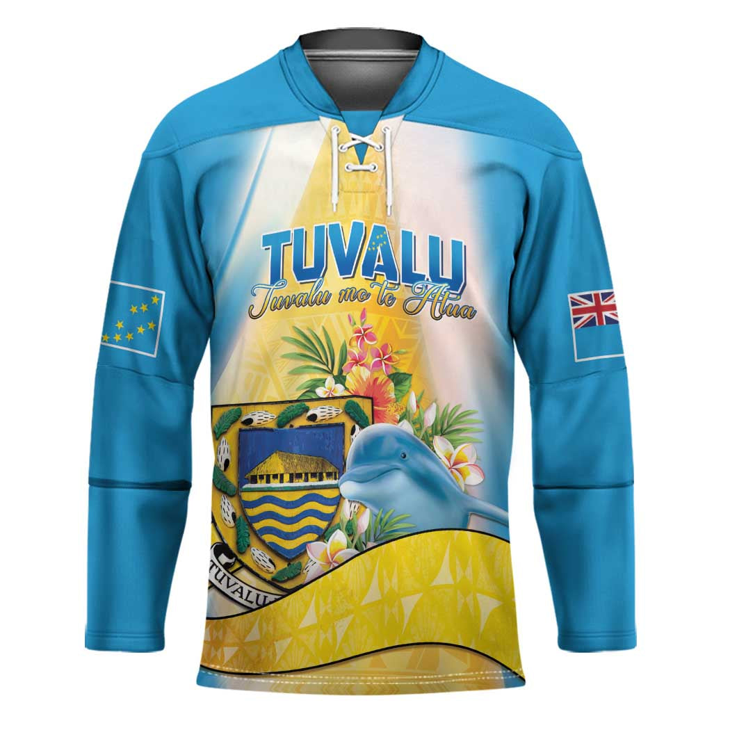 Personalised Tuvalu Independence Day Hockey Jersey Tuvalu Mo Te Atua - Polynesian Pride