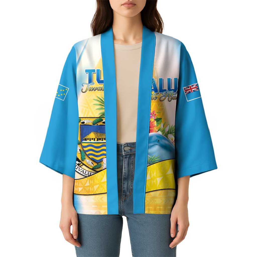 Personalised Tuvalu Independence Day Kimono Tuvalu Mo Te Atua LT05 - Polynesian Pride