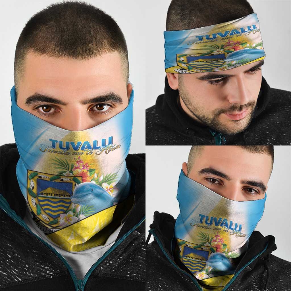 Tuvalu Independence Day Neck Gaiter Tuvalu Mo Te Atua LT05 - Polynesian Pride