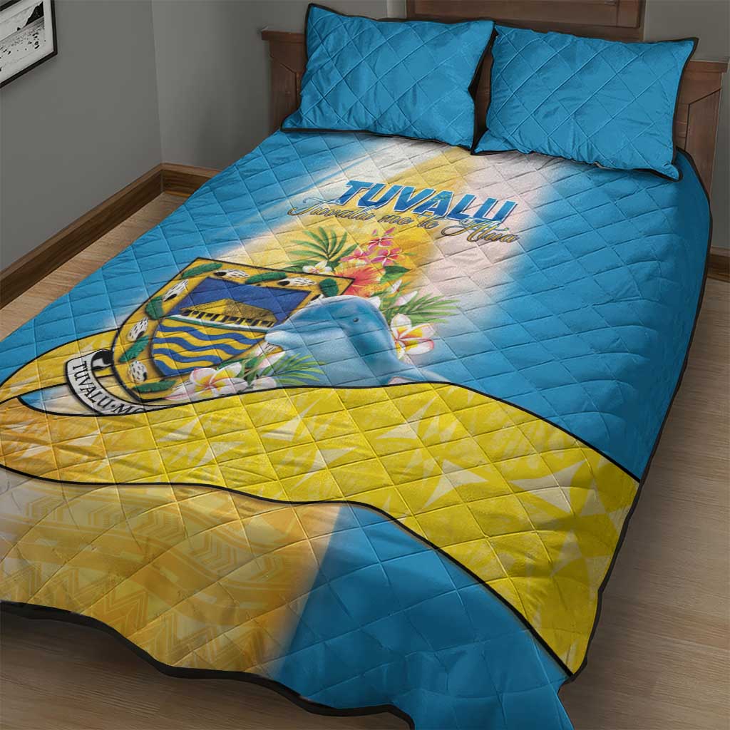 Tuvalu Independence Day Quilt Bed Set Tuvalu Mo Te Atua - Polynesian Pride