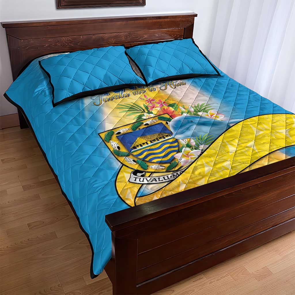 Tuvalu Independence Day Quilt Bed Set Tuvalu Mo Te Atua - Polynesian Pride