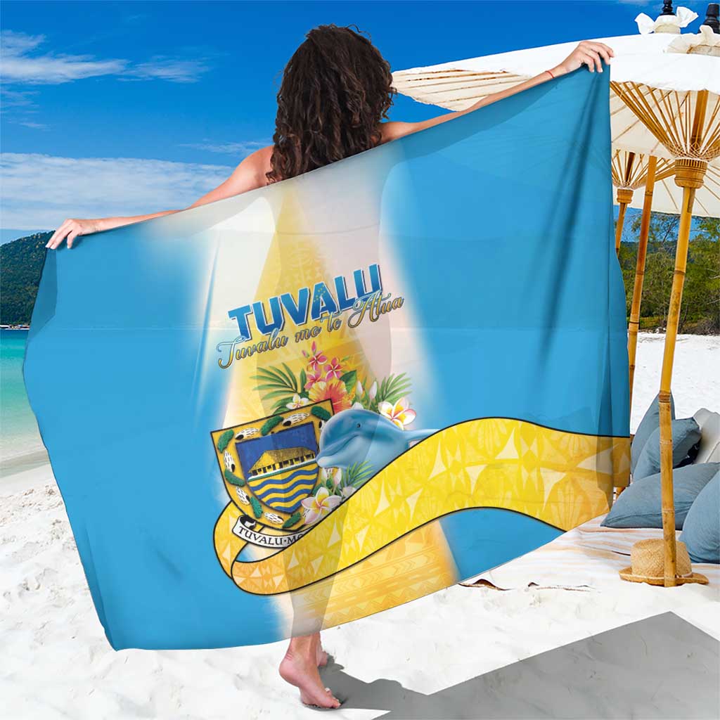 Tuvalu Independence Day Sarong Tuvalu Mo Te Atua LT05 One Size 44 x 66 inches Yellow - Polynesian Pride