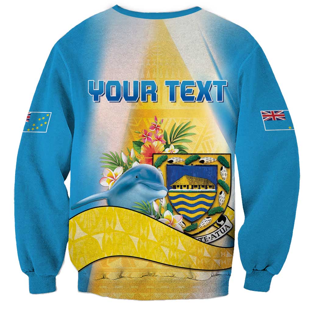 Personalised Tuvalu Independence Day Sweatshirt Tuvalu Mo Te Atua LT05 - Polynesian Pride