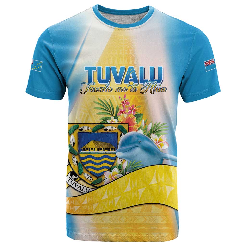 Personalised Tuvalu Independence Day T Shirt Tuvalu Mo Te Atua LT05 Yellow - Polynesian Pride