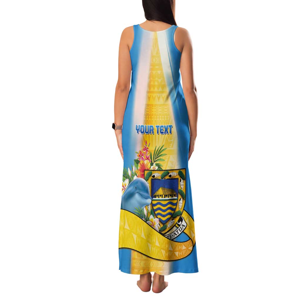 Personalised Tuvalu Independence Day Tank Maxi Dress Tuvalu Mo Te Atua LT05 - Polynesian Pride