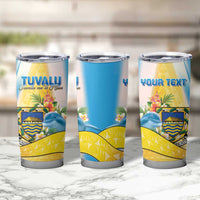 Personalised Tuvalu Independence Day Tumbler Cup Tuvalu Mo Te Atua - Polynesian Pride