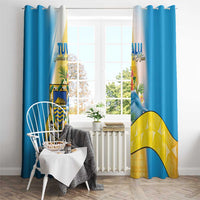 Tuvalu Independence Day Window Curtain Tuvalu Mo Te Atua - Polynesian Pride