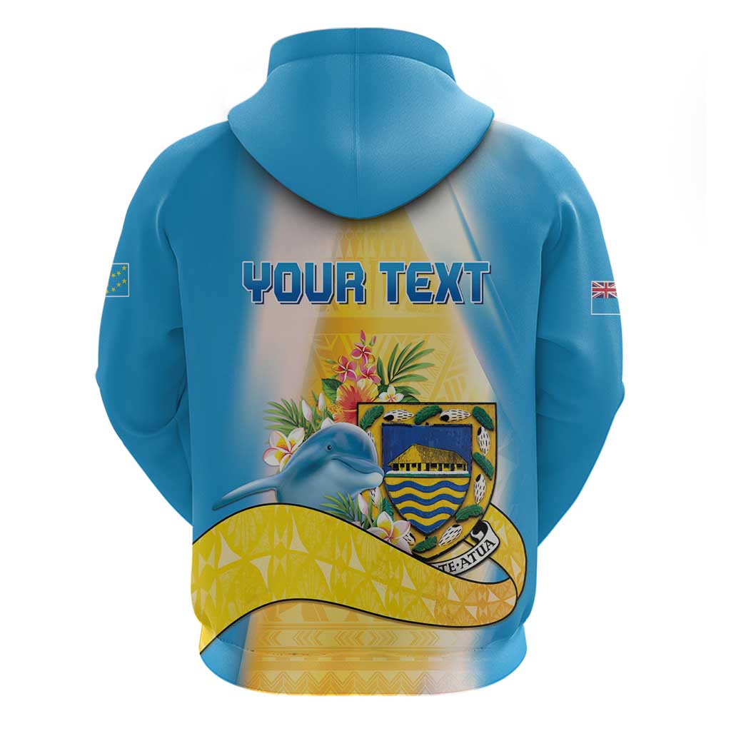 Personalised Tuvalu Independence Day Zip Hoodie Tuvalu Mo Te Atua LT05 - Polynesian Pride