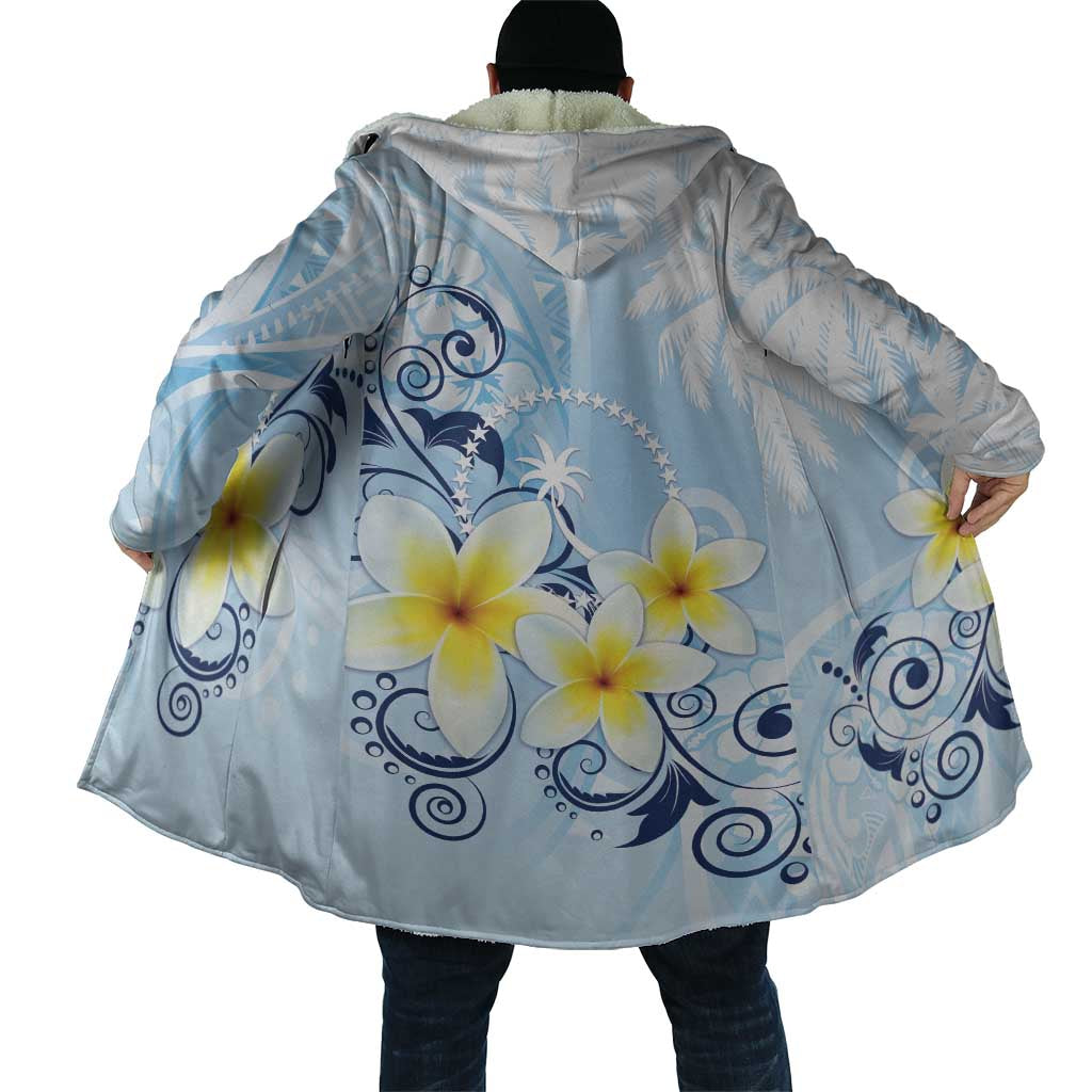 FSM Chuuk Constitution Day Cloak Polynesian Curves Plumeria - Polynesian Pride