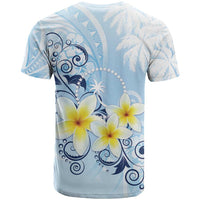 FSM Chuuk Constitution Day T Shirt Polynesian Curves Plumeria LT05 - Polynesian Pride