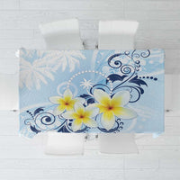 FSM Chuuk Constitution Day Tablecloth Polynesian Curves Plumeria - Polynesian Pride