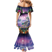 Happy Hulaween Mermaid Dress Mahaloween Skeleton Dancing LT05 - Polynesian Pride