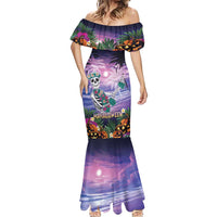 Happy Hulaween Mermaid Dress Mahaloween Skeleton Dancing LT05 - Polynesian Pride