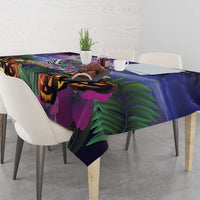 Happy Hulaween Tablecloth Mahaloween Skeleton Dancing LT05 - Polynesian Pride
