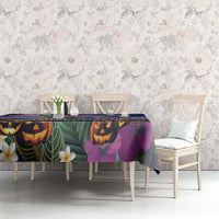 Happy Hulaween Tablecloth Mahaloween Skeleton Dancing LT05 - Polynesian Pride
