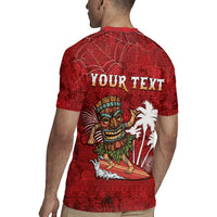 Personalised Aloha Halloween Rugby Jersey Skeleton Surfing