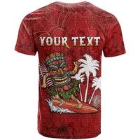 Personalised Aloha Halloween T Shirt Skeleton Surfing LT05 - Polynesian Pride
