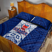 Samoa Rugby Quilt Bed Set 2023 Pacific Championships Polynesian Pattern LT05 - Polynesian Pride
