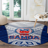 Samoa Rugby Round Carpet 2023 Pacific Championships Polynesian Pattern LT05 - Polynesian Pride