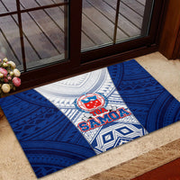 Samoa Rugby Rubber Doormat 2023 Pacific Championships Polynesian Pattern LT05 - Polynesian Pride
