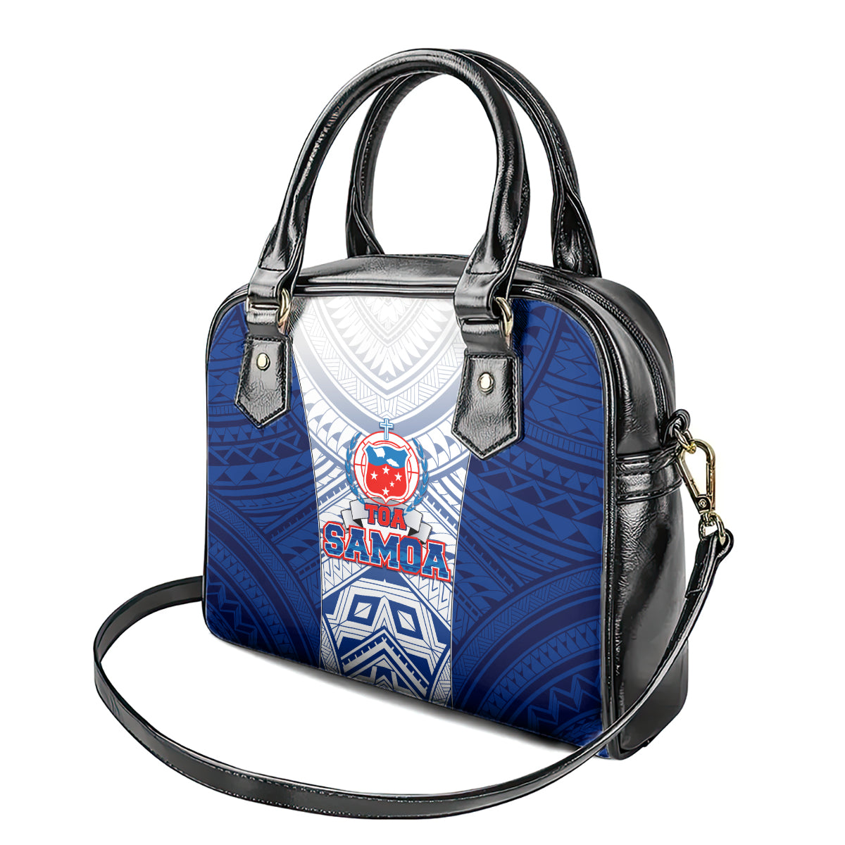 Samoa Rugby Shoulder Handbag 2023 Pacific Championships Polynesian Pattern LT05 - Polynesian Pride