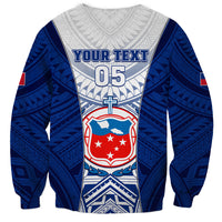 Custom Samoa Rugby Sweatshirt 2023 Pacific Championships Polynesian Pattern LT05 - Polynesian Pride