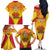 Custom Papua New Guinea Rugby Family Matching Off Shoulder Long Sleeve Dress and Hawaiian Shirt 2023 Pacific Championships The Kumuls LT05 - Polynesian Pride