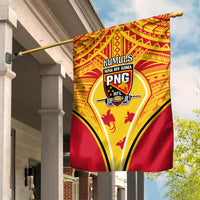Papua New Guinea Rugby Garden Flag 2023 Pacific Championships The Kumuls LT05 House Flag Yellow - Polynesian Pride