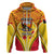 Custom Papua New Guinea Rugby Hoodie 2023 Pacific Championships The Kumuls LT05 Zip Hoodie Yellow - Polynesian Pride