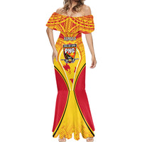 Custom Papua New Guinea Rugby Mermaid Dress 2023 Pacific Championships The Kumuls LT05 - Polynesian Pride