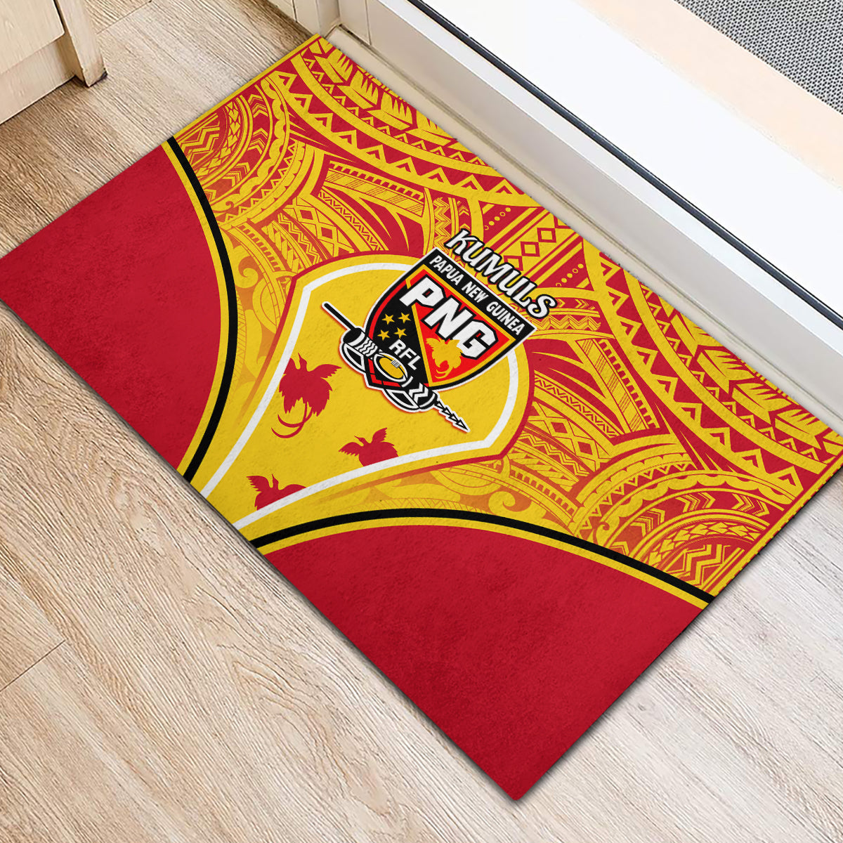 Papua New Guinea Rugby Rubber Doormat 2023 Pacific Championships The Kumuls LT05 - Polynesian Pride