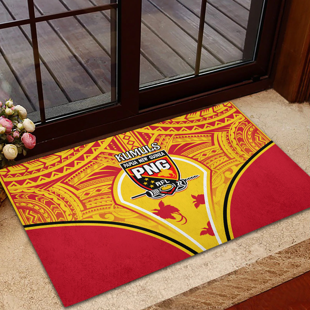 Papua New Guinea Rugby Rubber Doormat 2023 Pacific Championships The Kumuls LT05 - Polynesian Pride