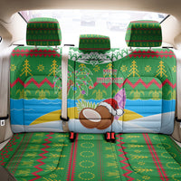 Cook Islands Christmas Back Car Seat Cover Coconut Santa Beach Style LT05 - Polynesian Pride