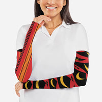 Hawaii Ahu Ula Inspired Arm Sleeves Red Version LT05 - Polynesian Pride