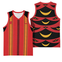 Hawaii Ahu Ula Inspired Basketball Jersey Red Version LT05 - Polynesian Pride