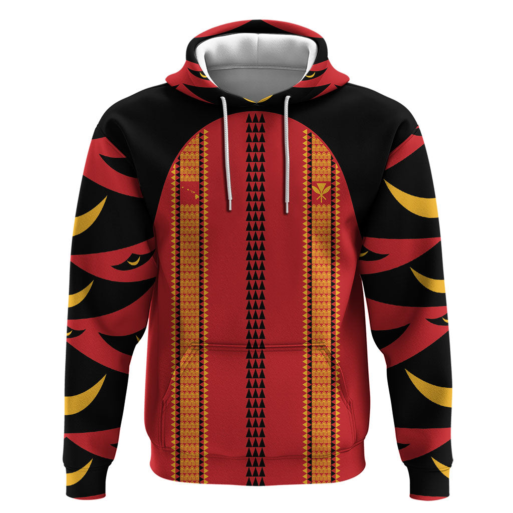 Hawaii Ahu Ula Inspired Hoodie Red Version LT05 Pullover Hoodie Red - Polynesian Pride