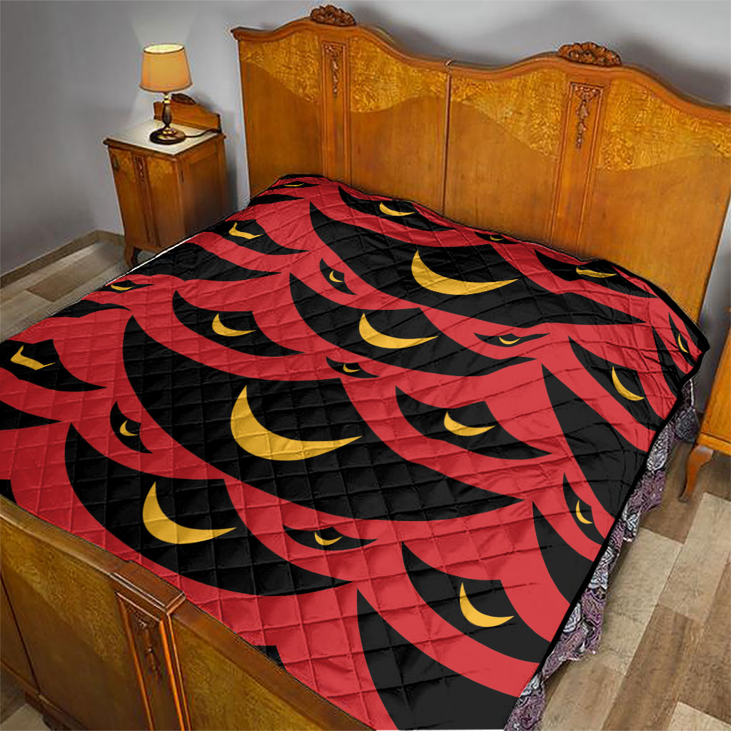 Hawaii Ahu Ula Inspired Quilt Red Version LT05 - Polynesian Pride