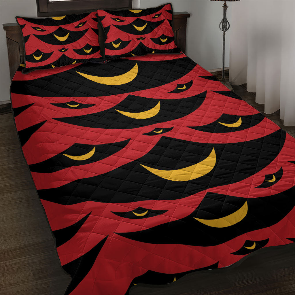 Hawaii Ahu Ula Inspired Quilt Bed Set Red Version LT05 Red - Polynesian Pride