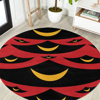 Hawaii Ahu Ula Inspired Round Carpet Red Version LT05 Red - Polynesian Pride