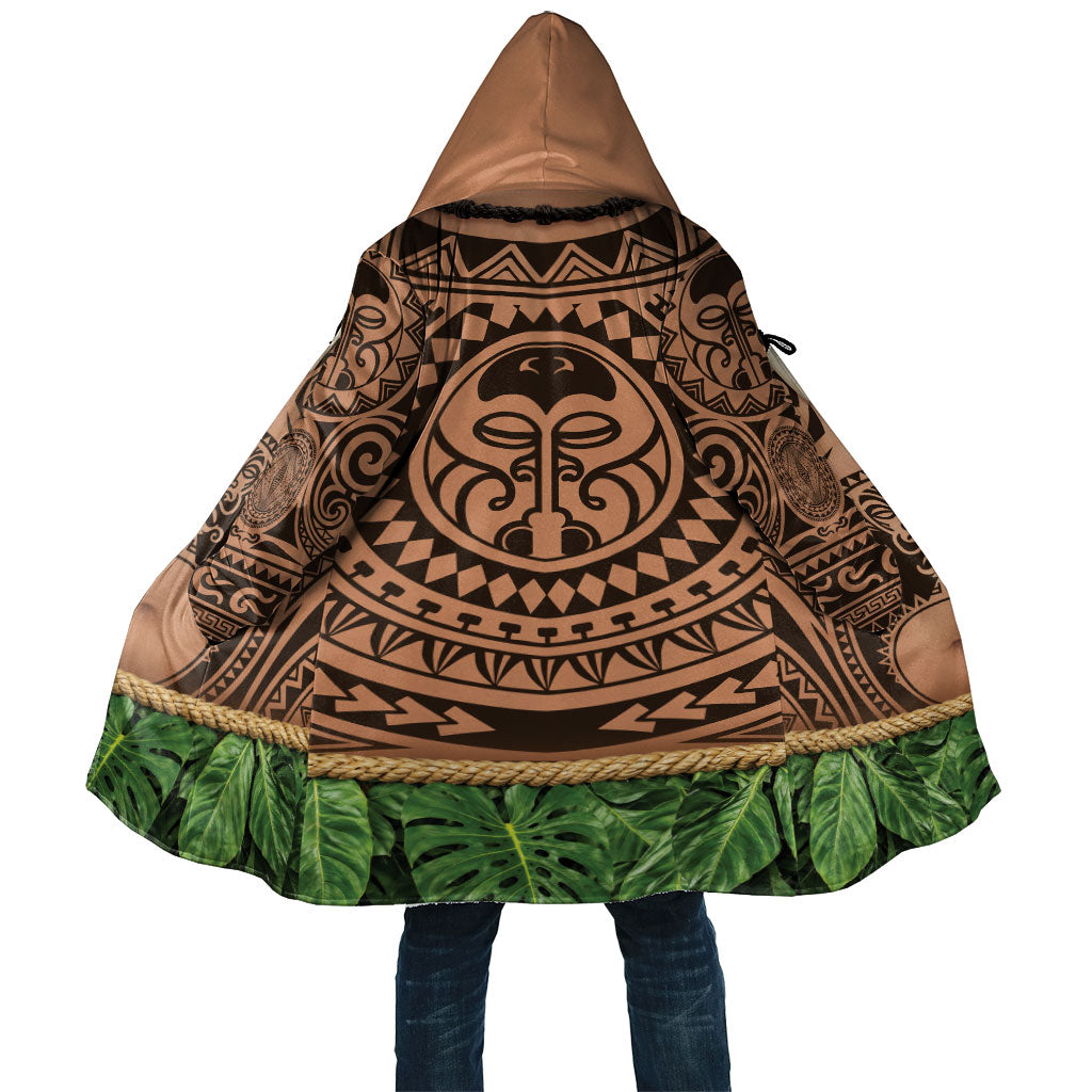 Hawaii Warrior Tattoo Inspired Cloak Tropical Leaf Skirt Costume