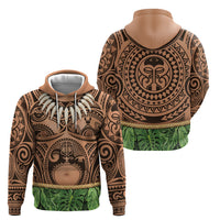 Hawaii Warrior Tattoo Inspired Hoodie Tropical Leaf Skirt Costume LT05 - Polynesian Pride