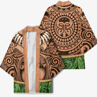 Hawaii Warrior Tattoo Inspired Kimono Tropical Leaf Skirt Costume LT05 - Polynesian Pride