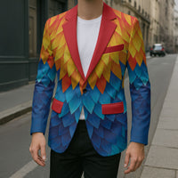 Polynesia Colorful Rooster Costume Blazer