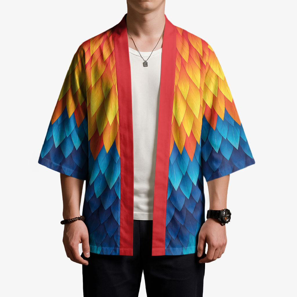 Polynesia Colorful Rooster Costume Kimono LT05 - Polynesian Pride
