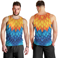 Polynesia Colorful Rooster Costume Men Tank Top LT05 - Polynesian Pride